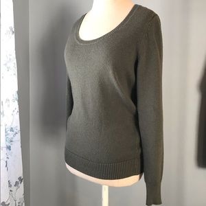 Old Navy Olive Green Pullover Crew Neck Sweater M
